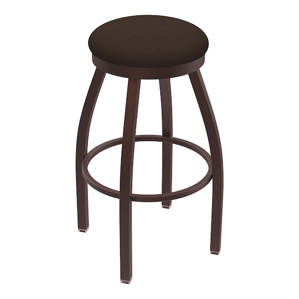 25" Swivel Counter Stool, Bronze Finish, Rein Coffee Seat